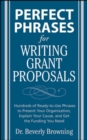 Perfect Phrases for Writing Grant Proposals - Book