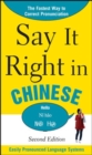 Say It Right In Chinese - Book