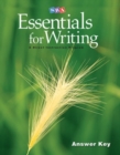 SRA Essentials for Writing Answer Key - Book