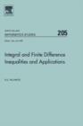 Integral and Finite Difference Inequalities and Applications - eBook