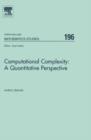 Computational Complexity: A Quantitative Perspective - eBook