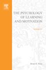 Psychology of Learning and Motivation : Advances in Research and Theory - eBook