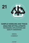 Sample Handling and Trace Analysis of Pollutants : Techniques, Applications and Quality Assurance - eBook