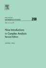 Nine Introductions in Complex Analysis - Revised Edition - eBook