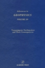 Advances in Geophysics : Tsunamigenic Earthquakes and Their Consequences - eBook