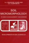 Soil Micromorphology: Studies in Management and Genesis - eBook