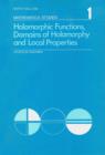 Holomorphic Functions, Domains of Holomorphy and Local Properties - eBook