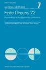 Finite Groups Æ72 : Proceedings of the Gainesville Conference on Finite Groups, March 23-24, 1972 - eBook