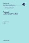 Topics in Arithmetical Functions : Asymptotic formulae for sums of reciprocals of arithmetical functions and related results - eBook