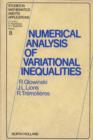 Numerical Analysis of Variational Inequalities - eBook