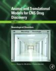 Animal and Translational Models for CNS Drug Discovery: Neurological Disorders - eBook