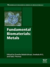 Fundamental Biomaterials: Metals - eBook