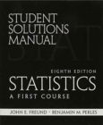 student Solutions Manual for Statistics : A First Course - Book