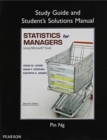 Study Guide and Student's Solutions Manual Statistics for Managers Using Microsoft Excel - Book