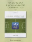 Study Guide & Working Papers for College Accounting : A Practical Approach, Chapters 13-25 - Book