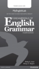Fundamentals of English Grammar MyLab English (Access Code Card) - Book
