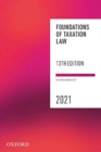 Foundations of Taxation Law 2021 - Book