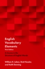 English Vocabulary Elements : A Course in the Structure of English Words - eBook