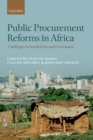 Public Procurement Reforms in Africa : Challenges in Institutions and Governance - eBook
