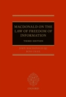 Macdonald on the Law of Freedom of Information - eBook