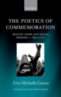 The Poetics of Commemoration : Skaldic Verse and Social Memory, c. 890-1070 - eBook