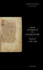From Literacy to Literature : England, 1300-1400 - eBook