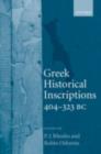 Greek Historical Inscriptions, 404-323 BC - eBook