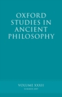 Oxford Studies in Ancient Philosophy XXXII : Summer 2007 - eBook