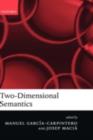 Two-Dimensional Semantics - eBook