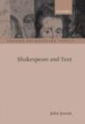 Shakespeare and Text - eBook