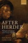 After Herder : Philosophy of Language in the German Tradition - eBook