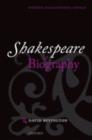 Shakespeare and Biography - eBook