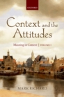 Context and the Attitudes : Meaning in Context, Volume 1 - eBook