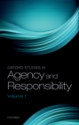 Oxford Studies in Agency and Responsibility, Volume 1 - eBook