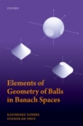 Elements of Geometry of Balls in Banach Spaces - eBook