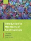 Introduction to Mechanics of Solid Materials - Book