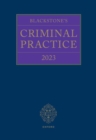 Blackstone's Criminal Practice 2023 - Book