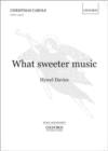 What sweeter music - Book