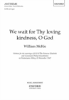 We wait for Thy loving kindness - Book