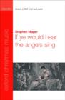 If ye would hear the angels sing - Book