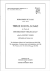 Three Festal Songs - Book