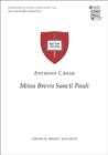 Missa Brevis Sancti Pauli - Book
