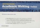 Effective Academic Writing Second Edition: Student Access Code Card (All levels) - Book