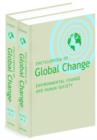 Encyclopedia of Global Change : Environmental Change and Human Society - Book
