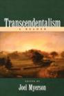Transcendentalism : A Reader - Book