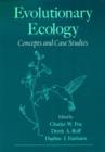 Evolutionary Ecology : Concepts and Case Studies - Book
