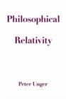 Philosophical Relativity - Book