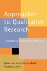 Approaches to Qualitative Research : A Reader on Theory and Practice - Book