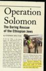 Operation Solomon : The Daring Rescue of the Ethiopian Jews - Book