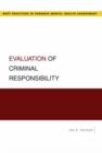 Evaluation of Criminal Responsibility - Book